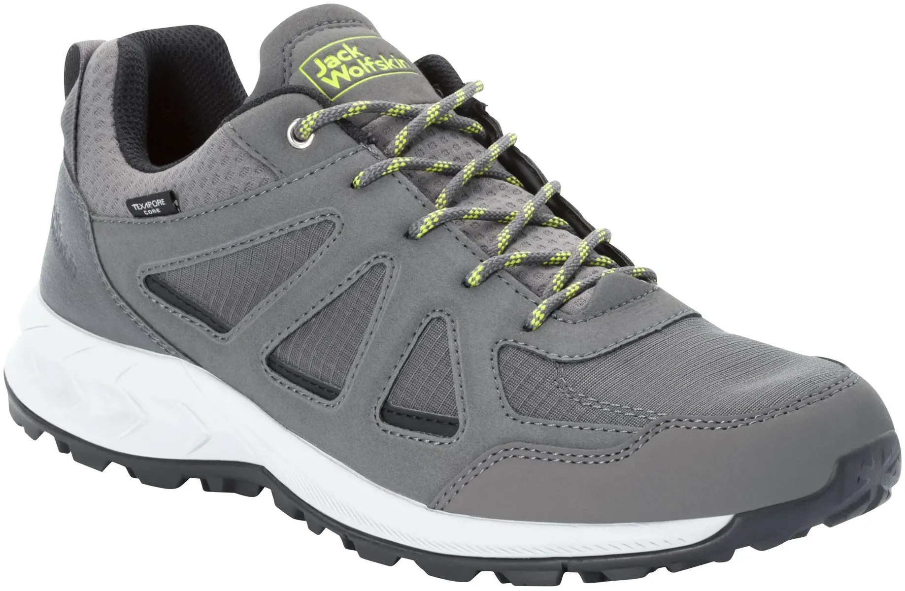 

Кроссовки Jack Wolfskin "WOODLAND 2 TEXAPORE LOW M", водонепроницаемые, цвет Grau-Lime