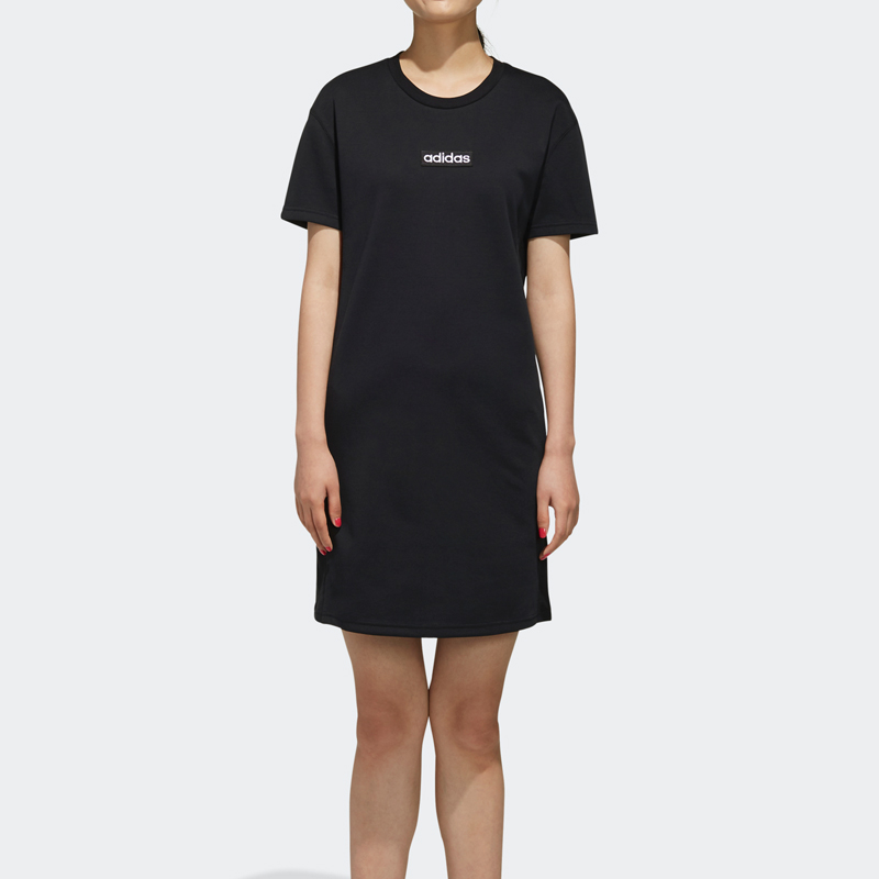 Футболка с коротким рукавом женская черная Adidas Neo — фото 4