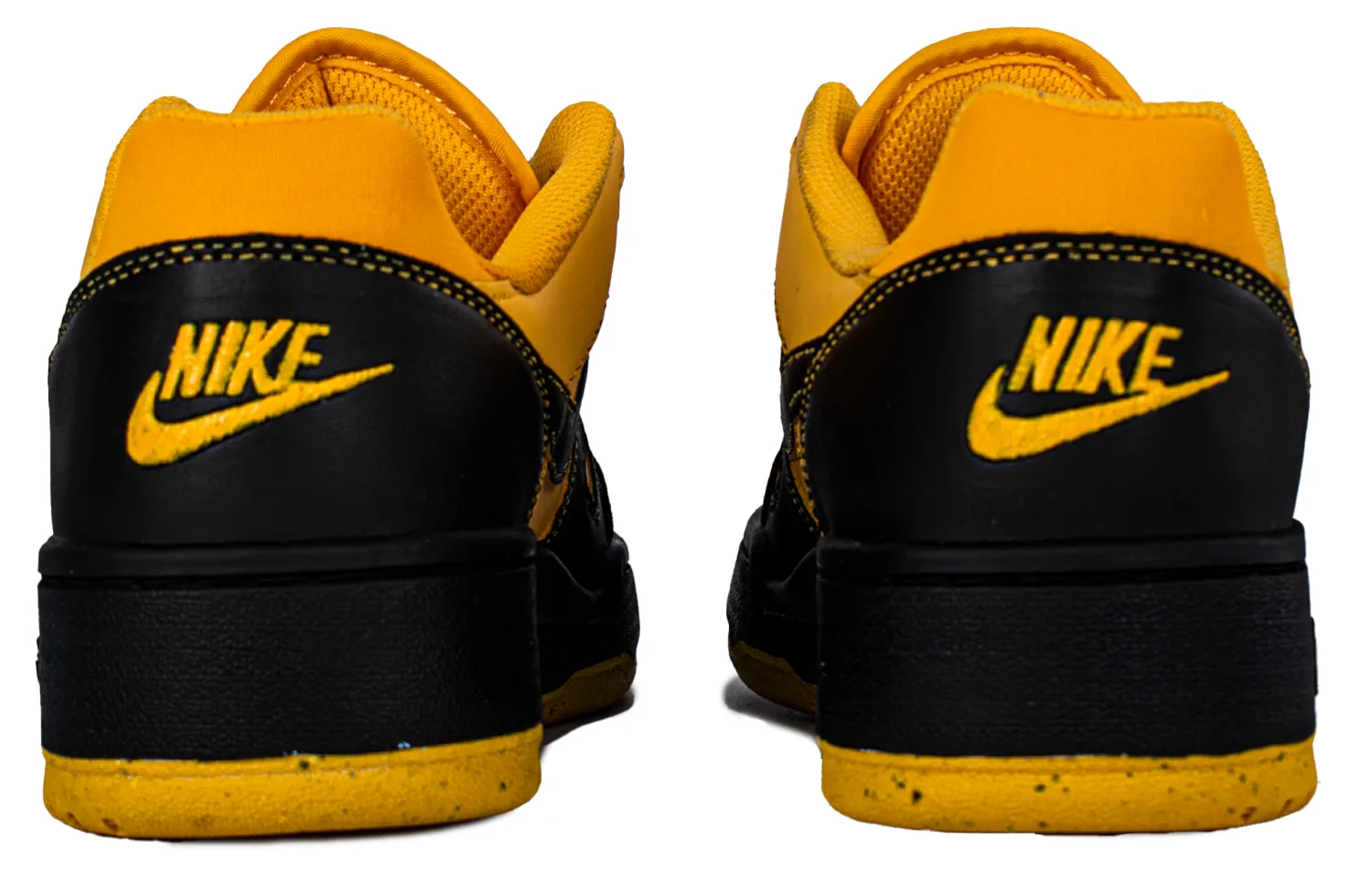 Nike Full Force Wudang BBL противоскользящие низкие скейтерские кроссовки мужские Black Yellow — фото 4