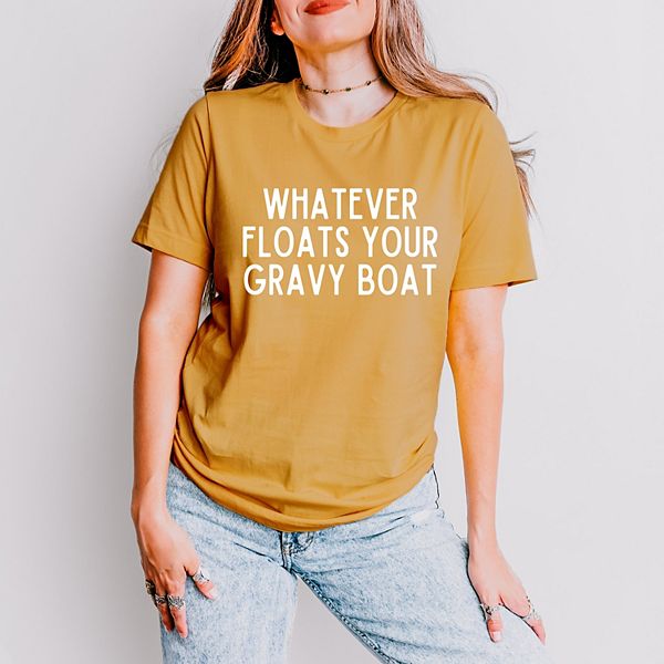 

Футболка с принтом Whatever floats your gravy boat Simply Sage Market, Mustard, Зеленый, Футболка с принтом Whatever floats your gravy boat Simply Sage Market, Mustard