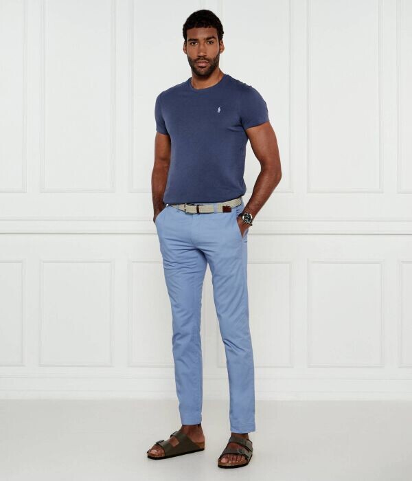 Футболка мужская Polo Ralph Lauren Custom Slim Fit, синий — фото 2