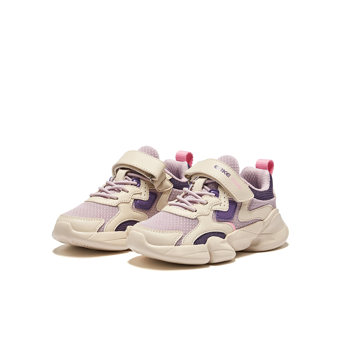 Детские кроссовки для бега ERKE KIDS, Lotus/Warm Linen — фото 4
