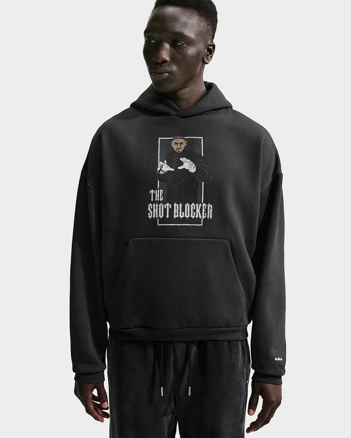Мужская толстовка Therma-FIT Brushed Basketball Pullover Hoodie LeBron "Hurt Feelings", Off Noir