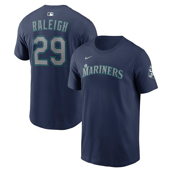 

Футболка мужская Cal Raleigh Seattle Mariners 50th season name & number Nike