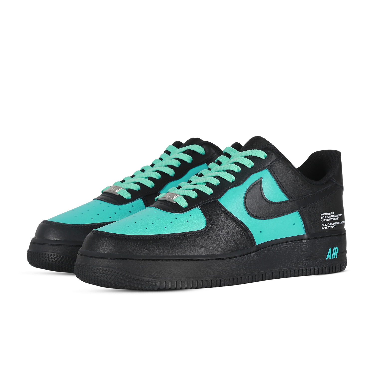 Кроссовки Nike Air Force 1 Lightly Floating с противоскользящим покрытием низкие унисекс мятно-бирюзовые, цвет Teal — фото 4