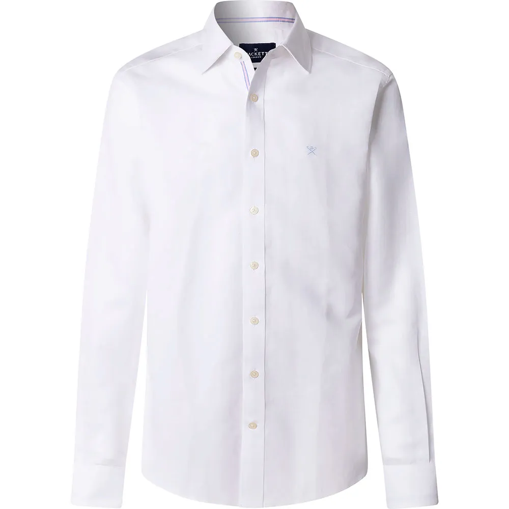 

Рубашка с длинным рукавом из льна Hackett HM3010655, белый