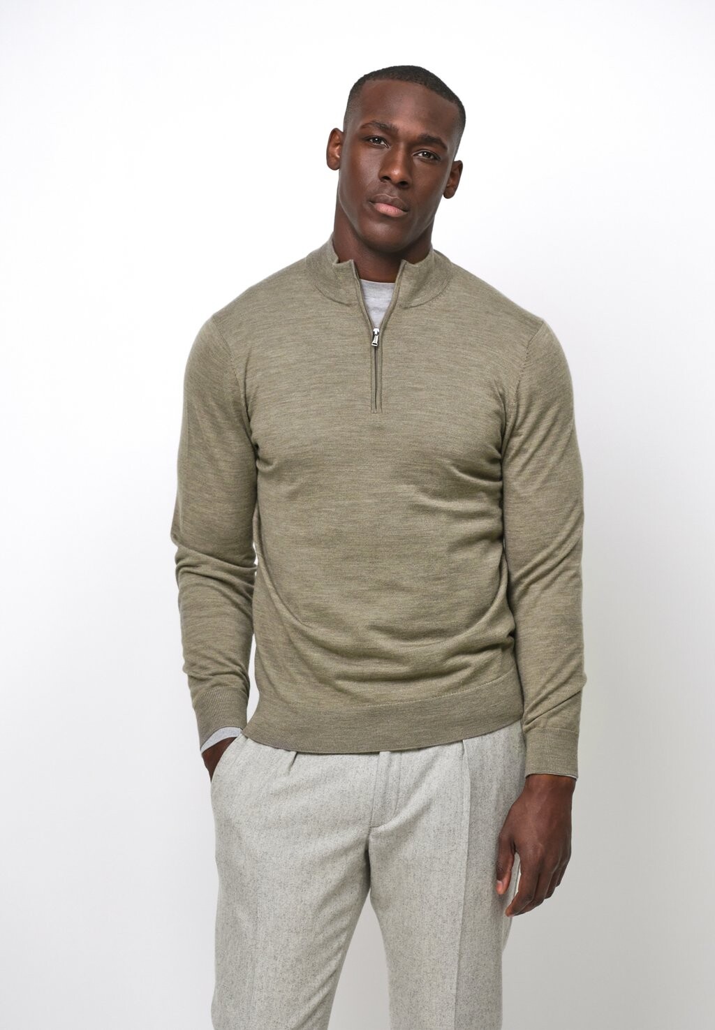 

Джемпер 1/2 ZIP PROFUOMO, зеленый