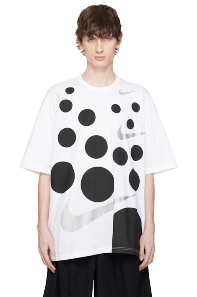 

Белая футболка Nike Edition Oversize Black Comme des Garçons
