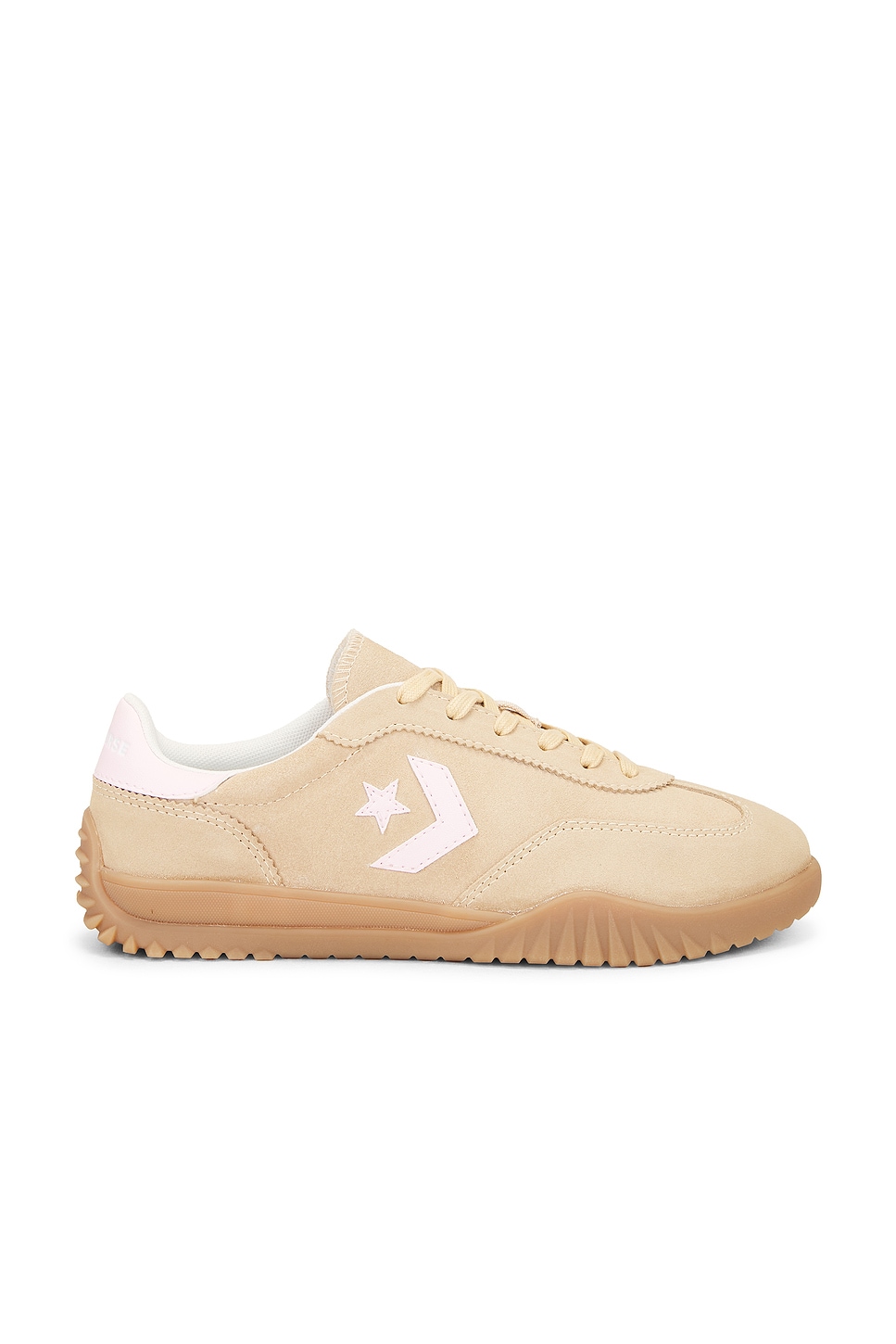 Кроссовки из замши Run star trainer Converse, coastal dune, sugar berry & egret