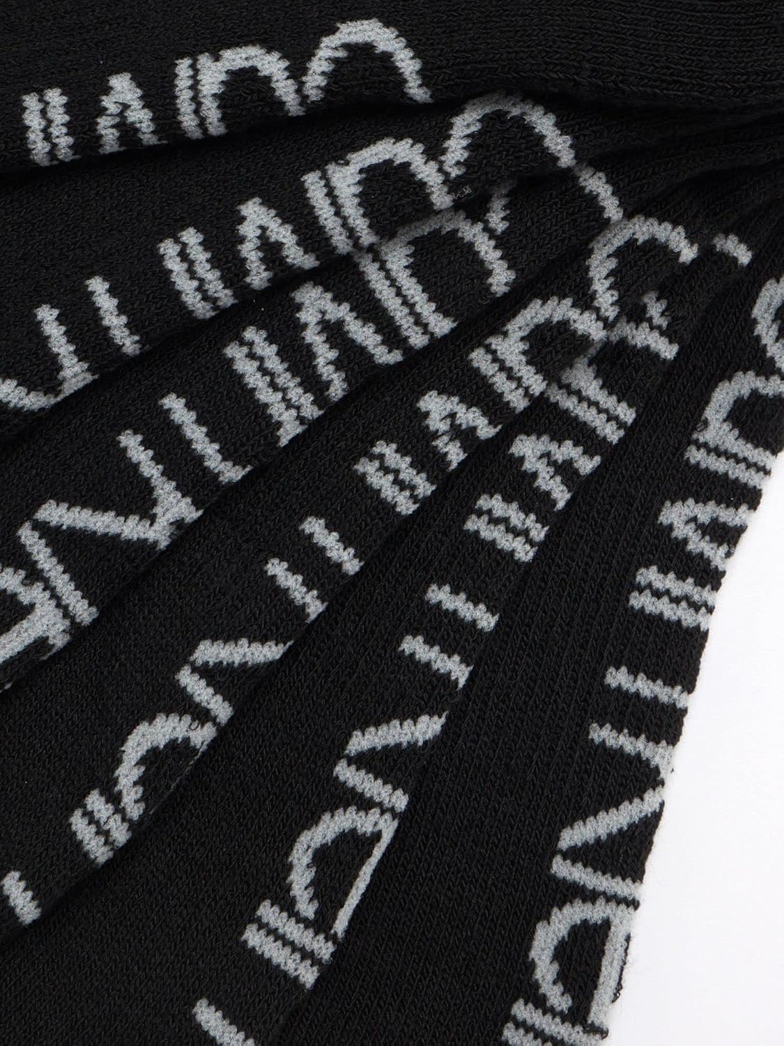 Мужские носки Calvin Klein Quarter Socks - 12 пар дышащих, мягких, амортизированных, спортивных носков до щиколотки для мужчин, True Black — фото 3
