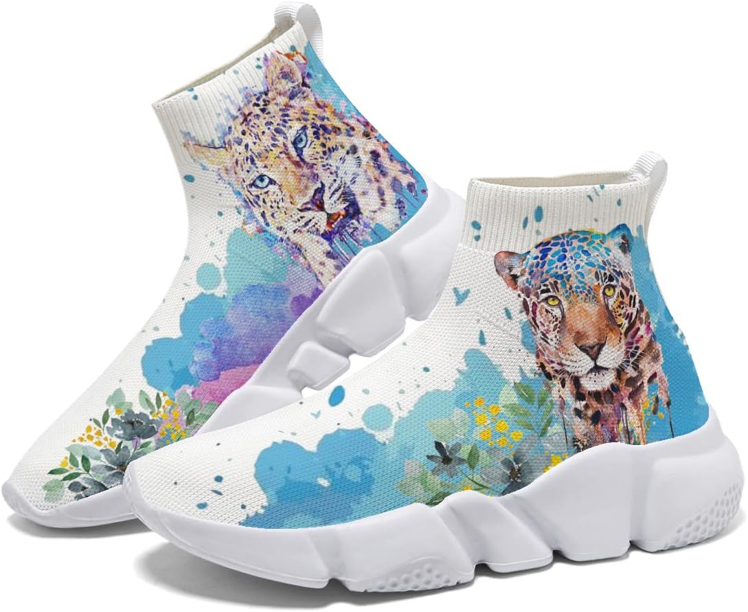 

Мужские модные кроссовки Hetios, удобные повседневные носочные туфли с акварельным граффити, Watercolor_style 01