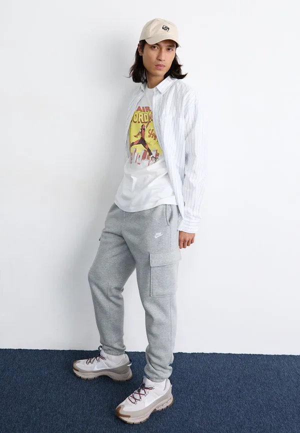 Клубные брюки-карго Nike Sportswear, Grey Heather/Smoke Grey — фото 4
