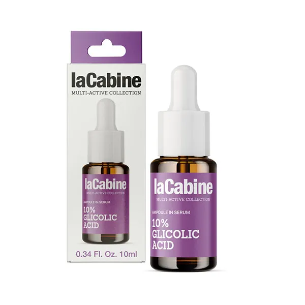 

Обновляющая мини-сыворотка 10% Glicolic Acid Lacabine, 10 ml