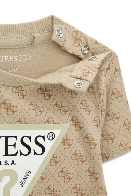 Комплект повседневный хлопковый Guess, бежевый — фото 3