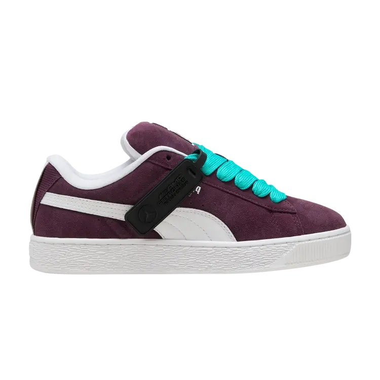 

Кроссовки Mercedes-AMG Petronas F1 x Suede XL, цвет Midnight Plum