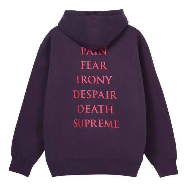 Толстовка x the crow hooded sweatshirt 'purple blue' Supreme, фиолетовый — фото 2