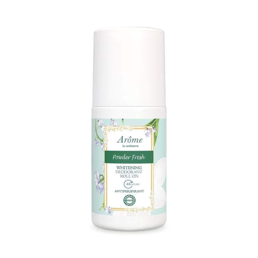 

Arome by Watsons Порошковый дезодорант Fresh Whitening Roll On Antiperspirant 50 мл, White