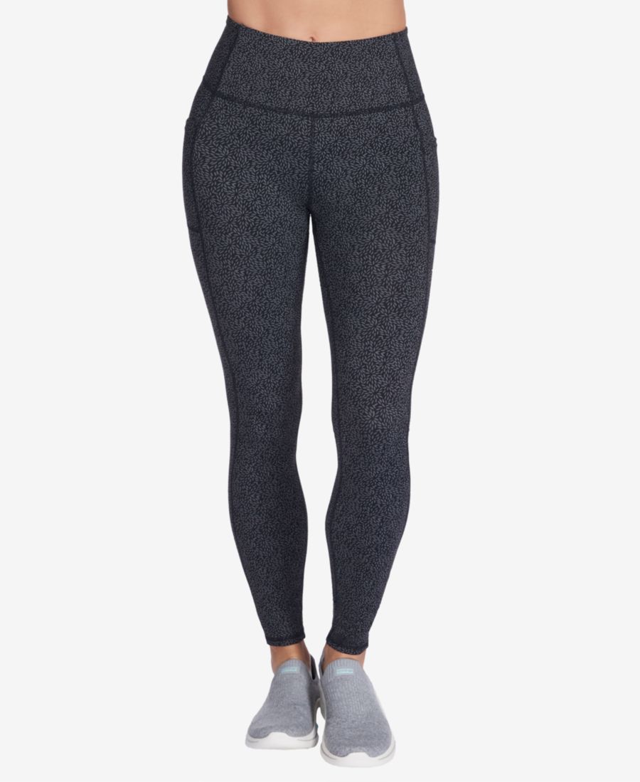 

Женские леггинсы GoWalk Daisies Skechers, Gunmetal Black