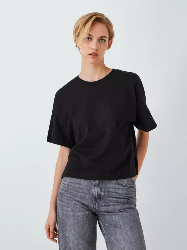 

Футболка John Lewis ANYDAY Cotton Boxy Fit, черный