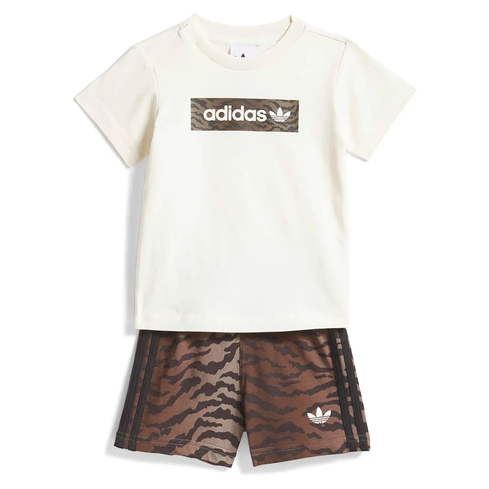 

Комплект adidas Originals AOP Short Tee, коричневый