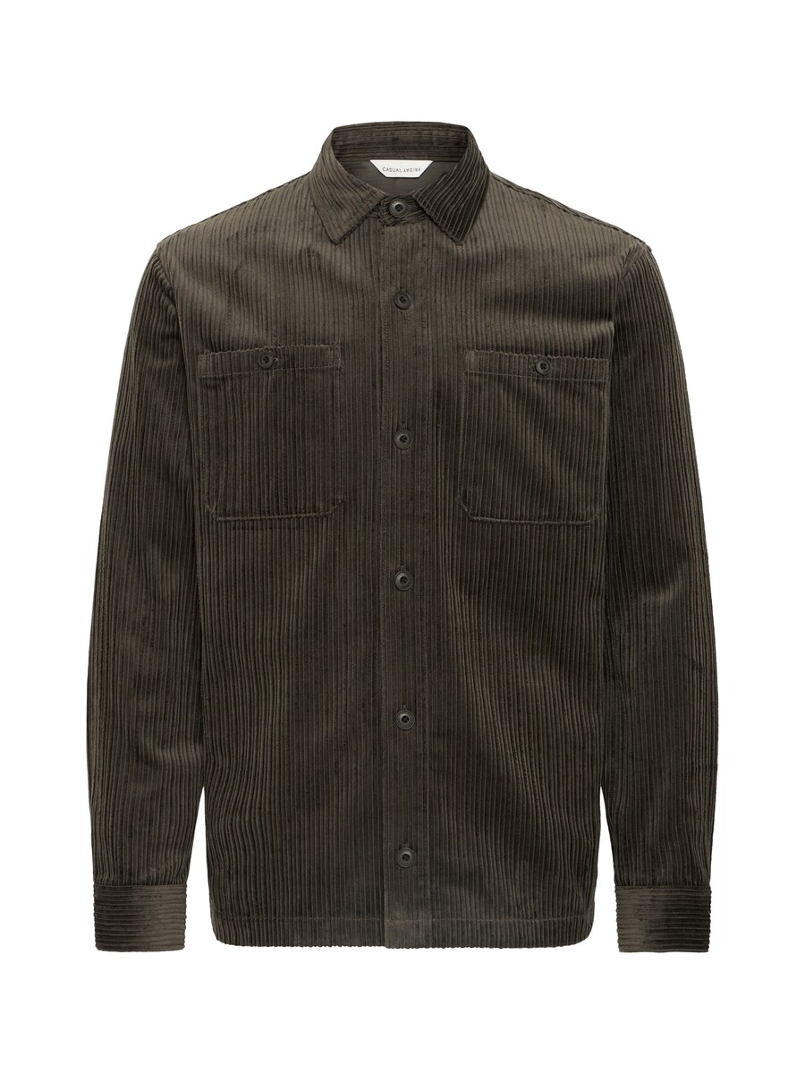 

Рубашка на пуговицах классического кроя Casual Friday CFNor, темно-зеленый