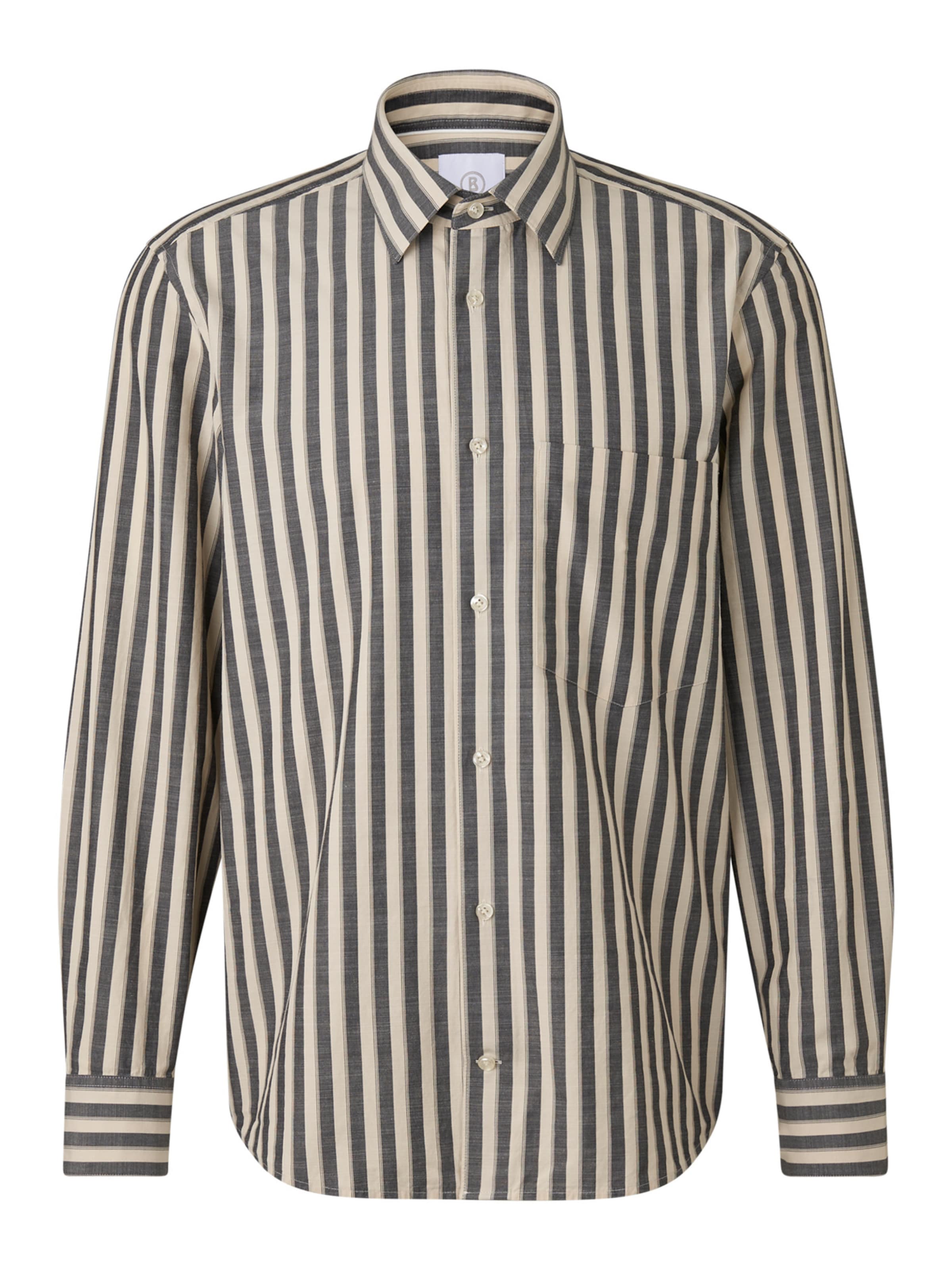 

BOGNER Рубашка на пуговицах 'Heiko' в сером цвете, Regular fit