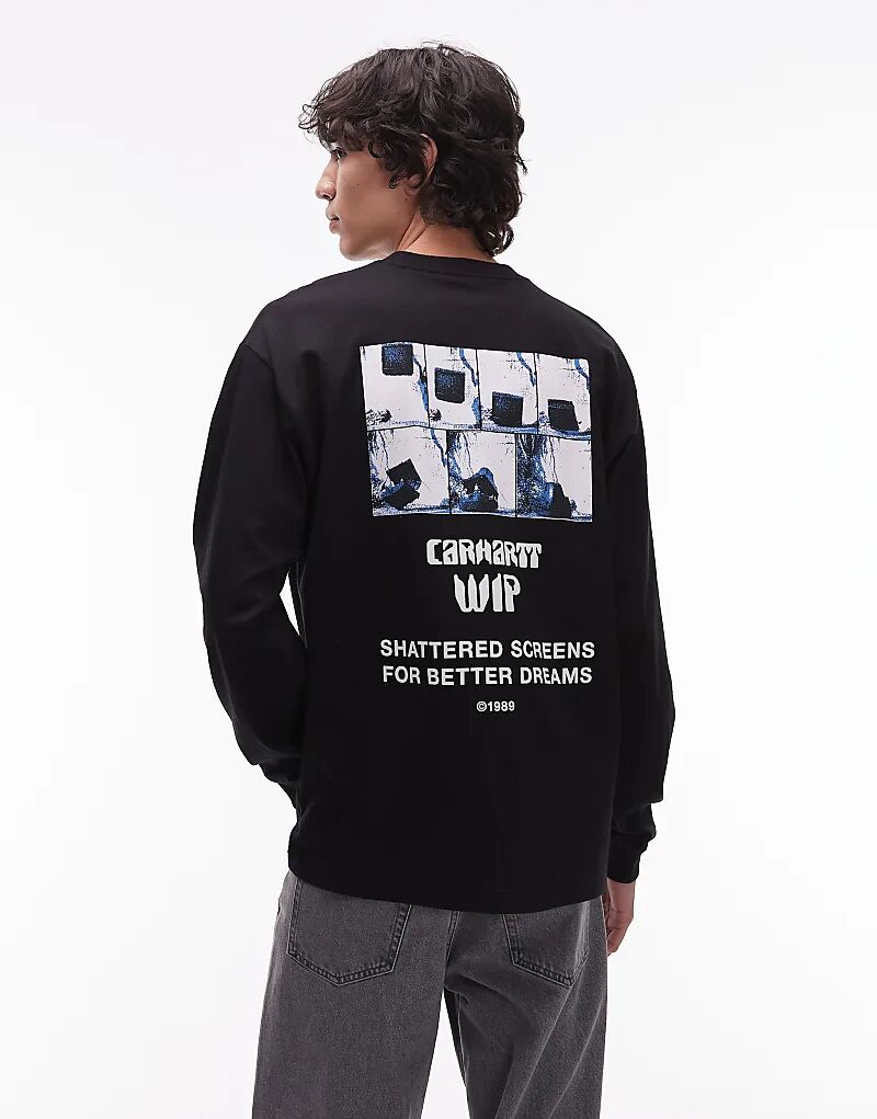 

Футболка свободного кроя с длинными рукавами Carhartt WIP Better Dreams черного цвета
