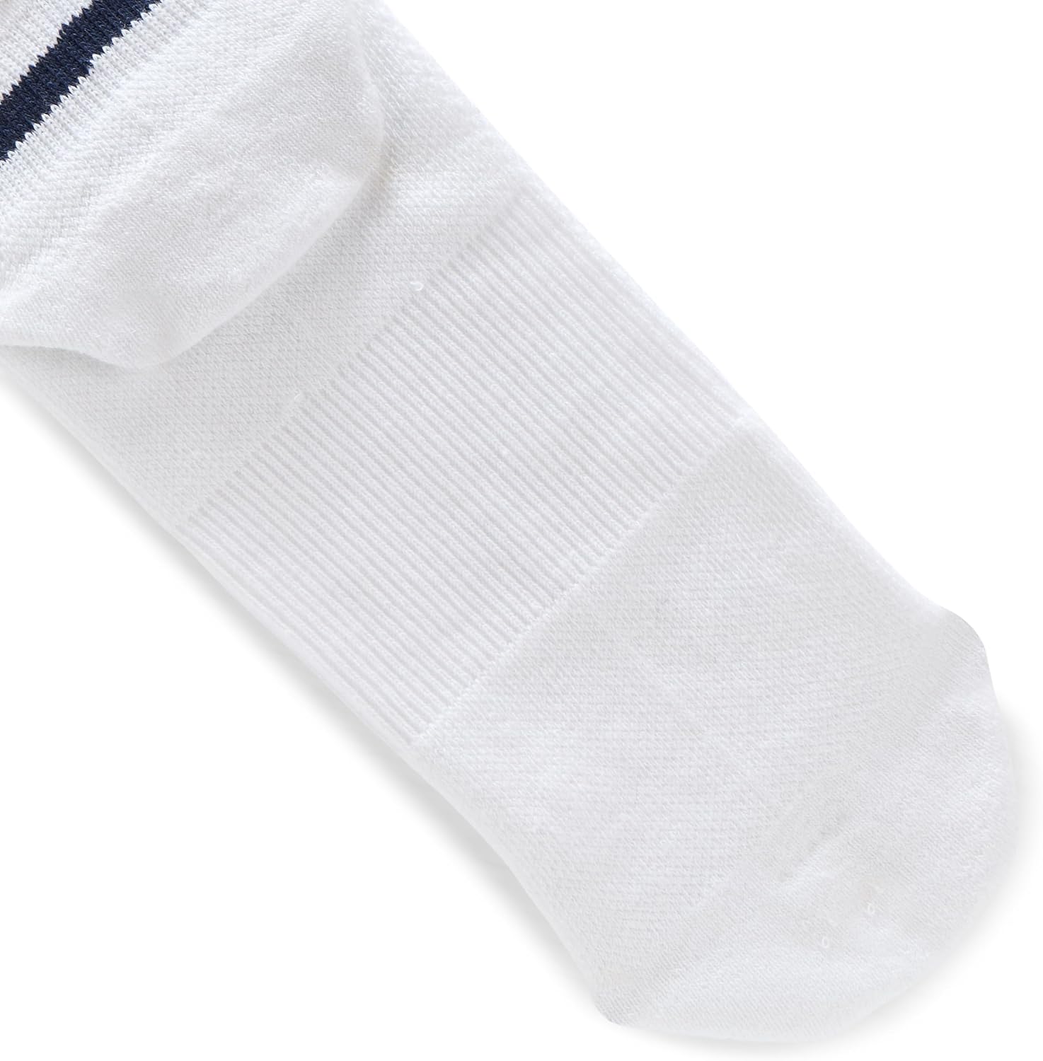 Мужские дышащие хлопковые спортивные носки Lacoste, White/Navy Blue — фото 3
