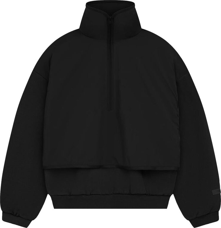 

Свитер Fear of God Essentials Nylon Fleece Mockneck 'Jet Black/Jet Black', черный
