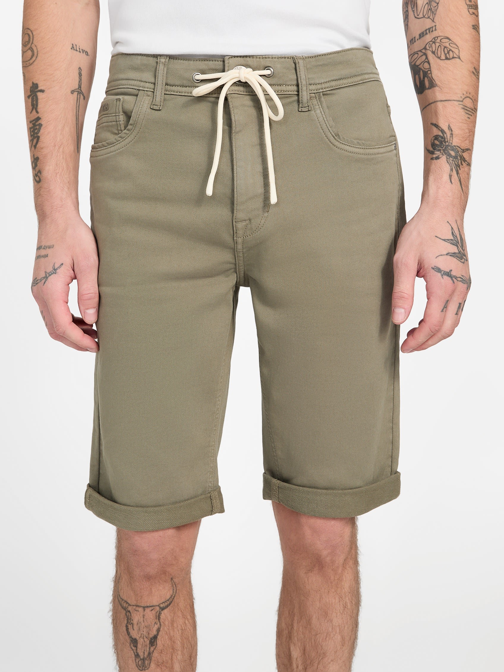

Трикотажные джинсовые шорты Eco Linus Guess Factory, светло-зеленый