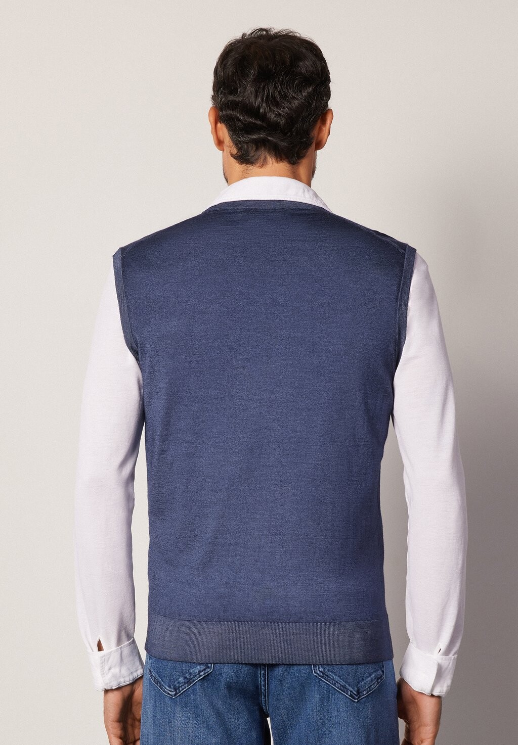 

Джемпер ULTRAFINE V-NECK Falconeri, синий