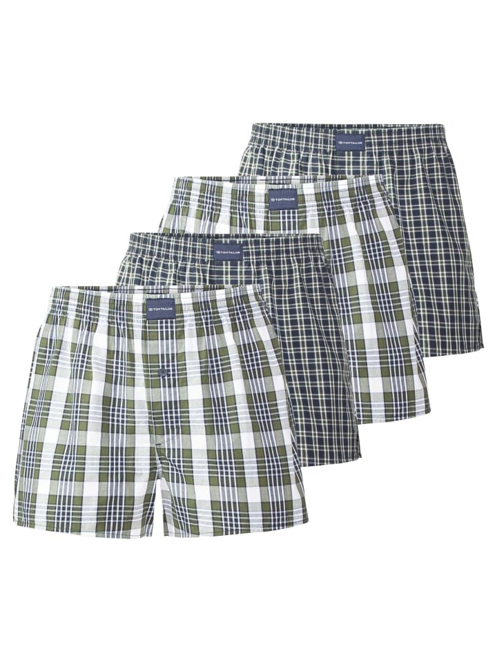 

Боксерские трусы Tom Tailor, цвет blau/grün/weiß