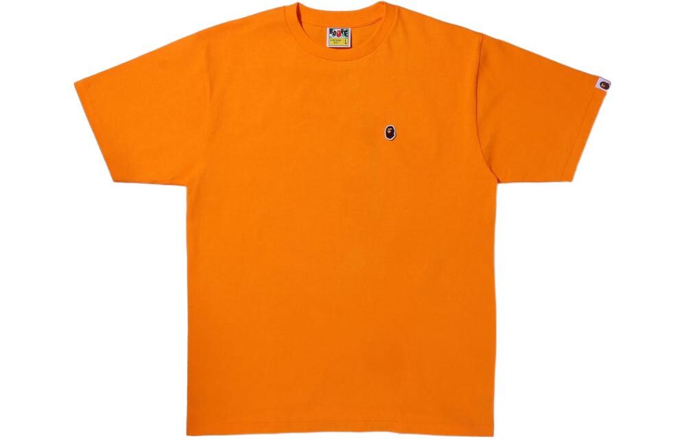 

BAPE Ape Head One Point Tee Sax A Bathing Ape, белый