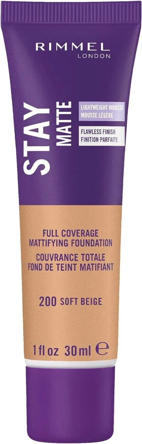 Тональная основа Rimmel Stay Matte Liquid Mousse Foundation 30 мл 200 Soft Beige