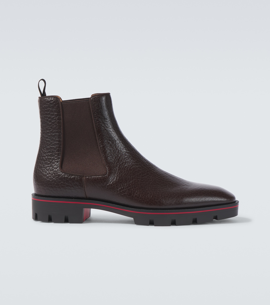 

Кожаные ботинки Chelsea Alpinosol Christian Louboutin, Corteccia