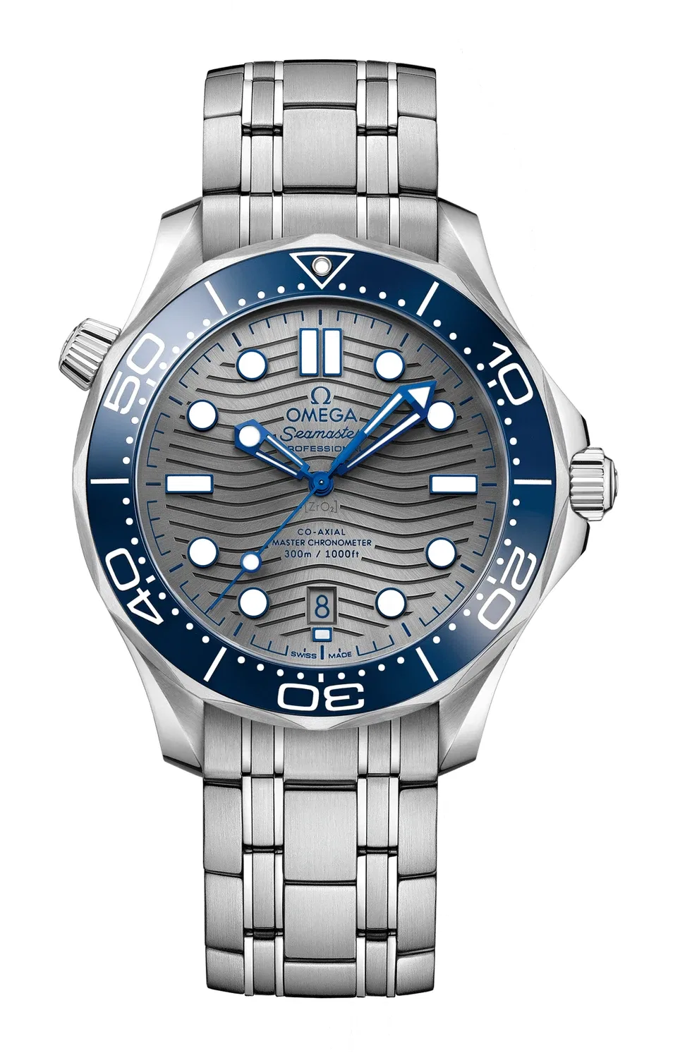 SEAMASTER DIVER 300M OMEGA СОВМЕСТНАЯ ОСЕВАЯ МАСТЕР-ХРОНОМЕТР 42 ММ - 210.30.42.20.06.001, синий