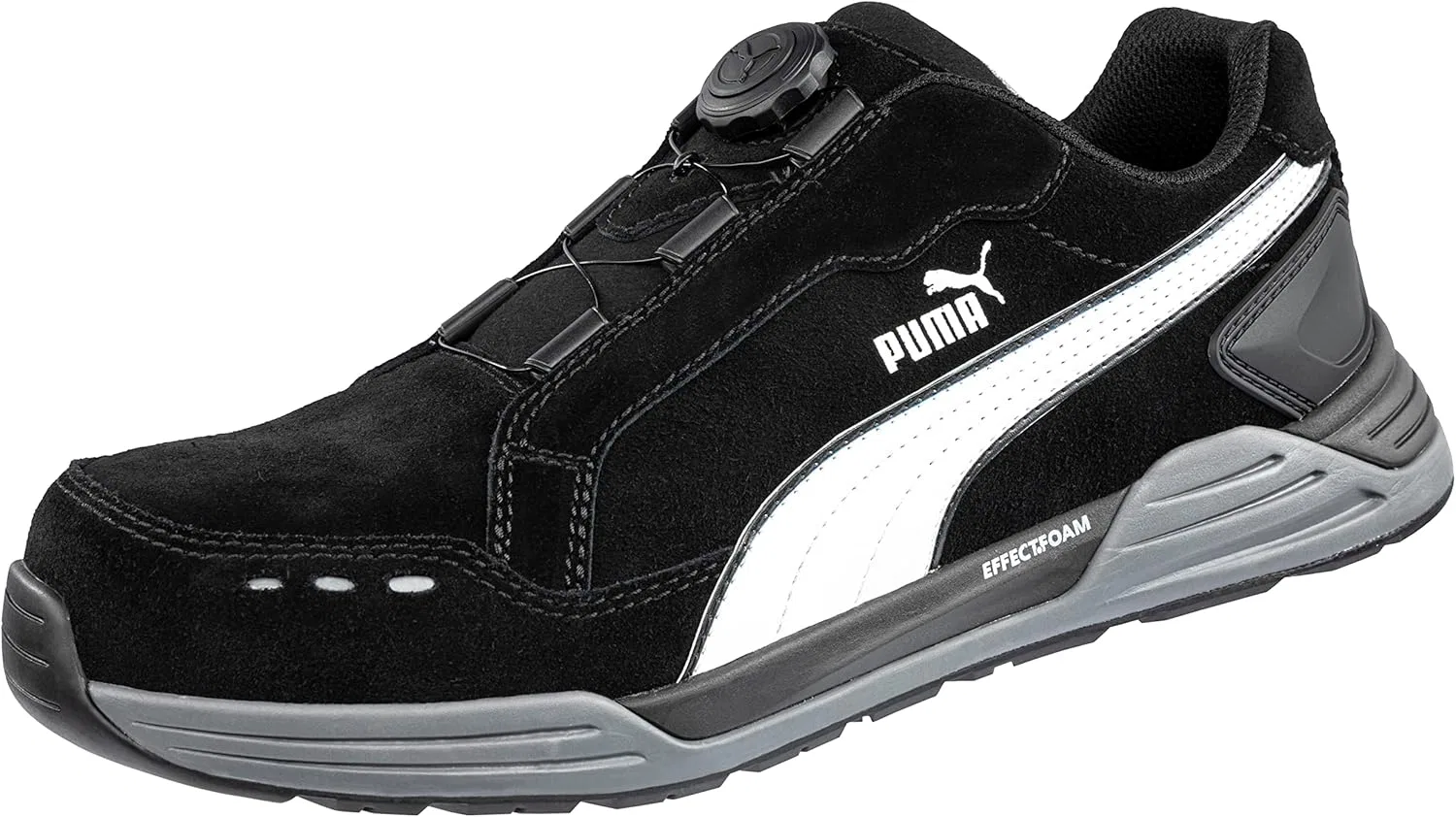 Рабочие низкие мужские ботинки Puma Safety Airtwist, защитная обувь, S3 ESD HRO SRC, защитный колпачок из стекловолокна, защита от проникновения, нескользящая подошва, термостойкие, без металлических вставок, Black Disc