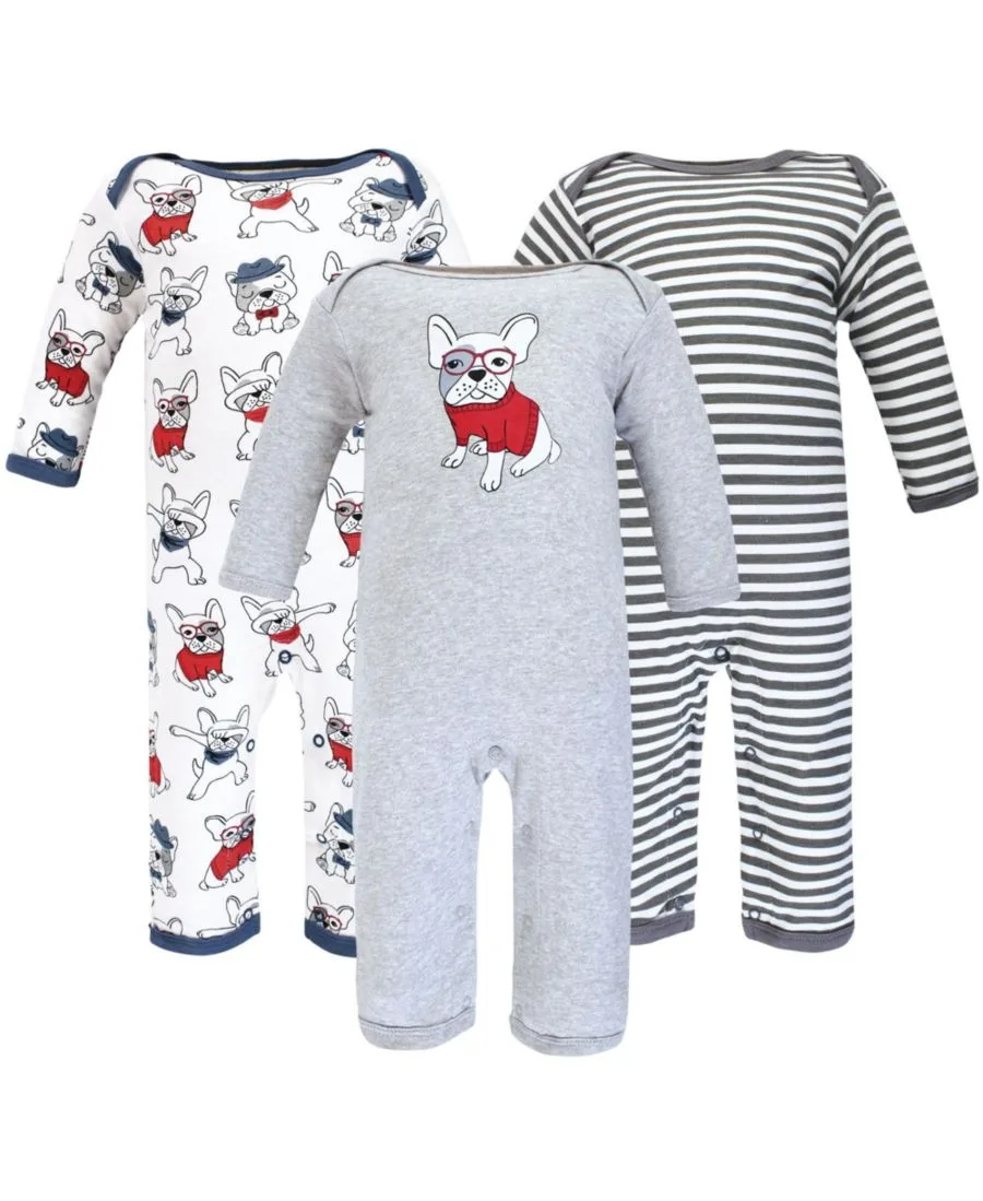 3 комбинезона в упаковке Hudson Baby, Boy Whimsical Dog