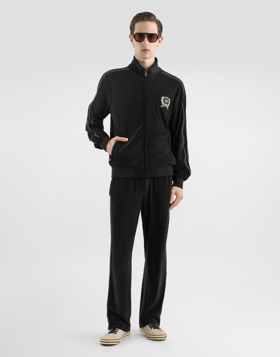 Толстовка Dolce & Gabbana Cotton Terry, черный — фото 2