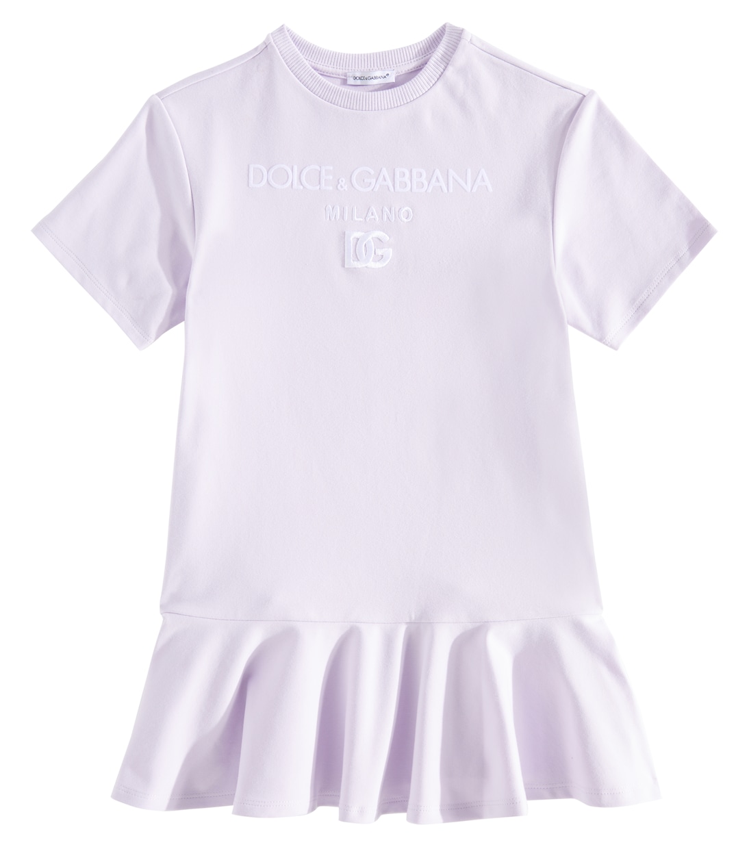 

Платье из смесовой хлопковой ткани Dolce&Gabbana Kids, Glicine