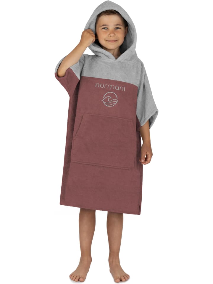 

Normani Детский банный пончо Puwai 6-9 лет, розовый, для детей 6-9 лет