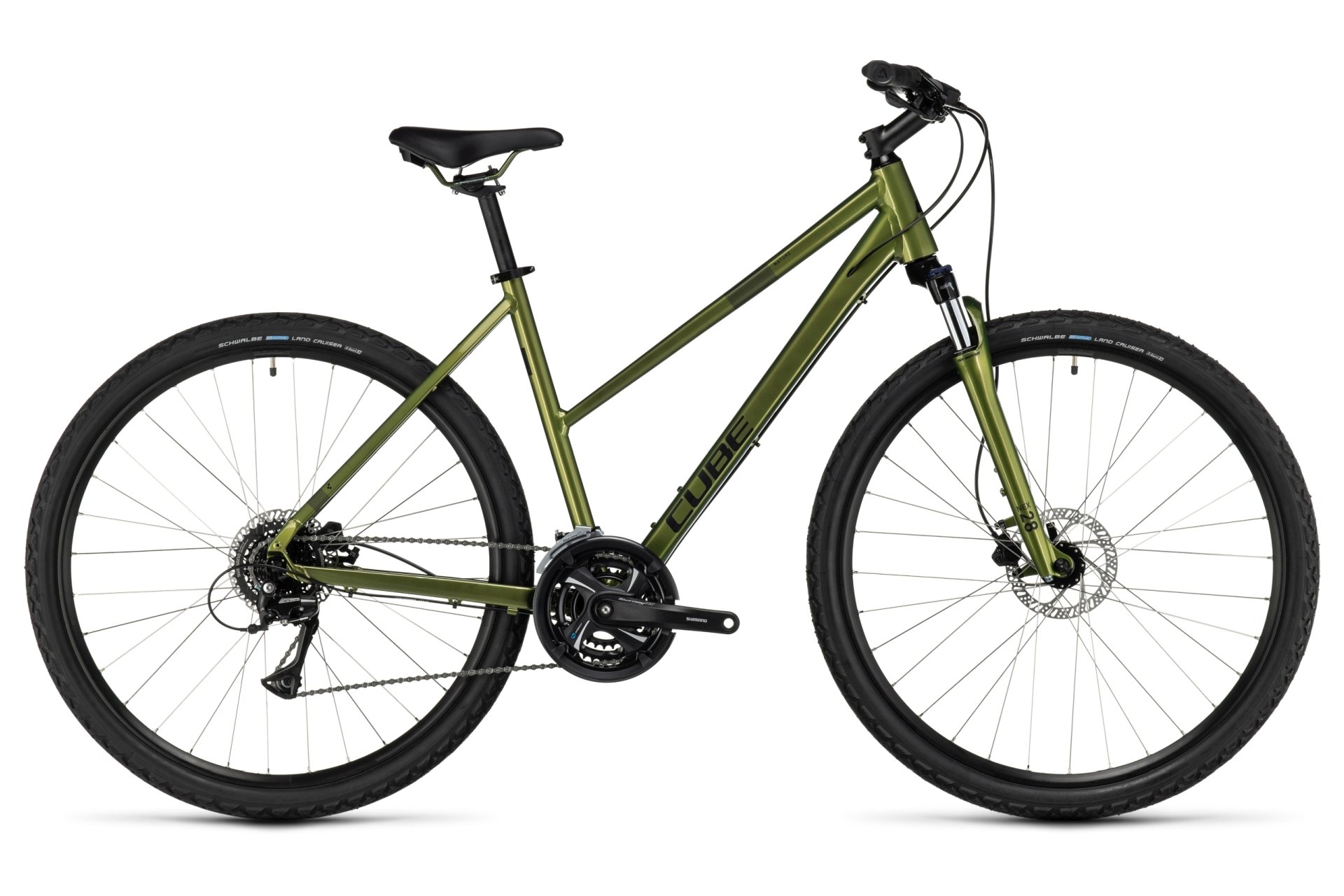 

Кроссовый велосипед Cube Nature - 28 дюймов - Damen Sport - 2024, цвет Grün|shinymoss´n´black