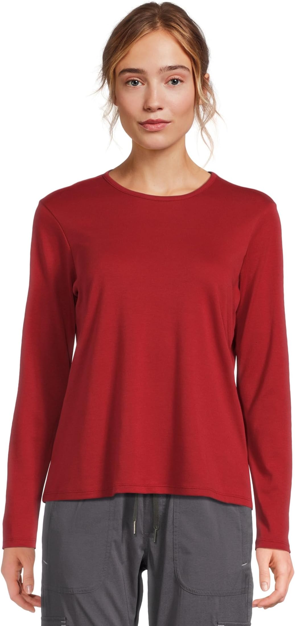 

Лонгслив L.L.Bean Pima Crew Neck Long Sleeve, цвет Rustic Red