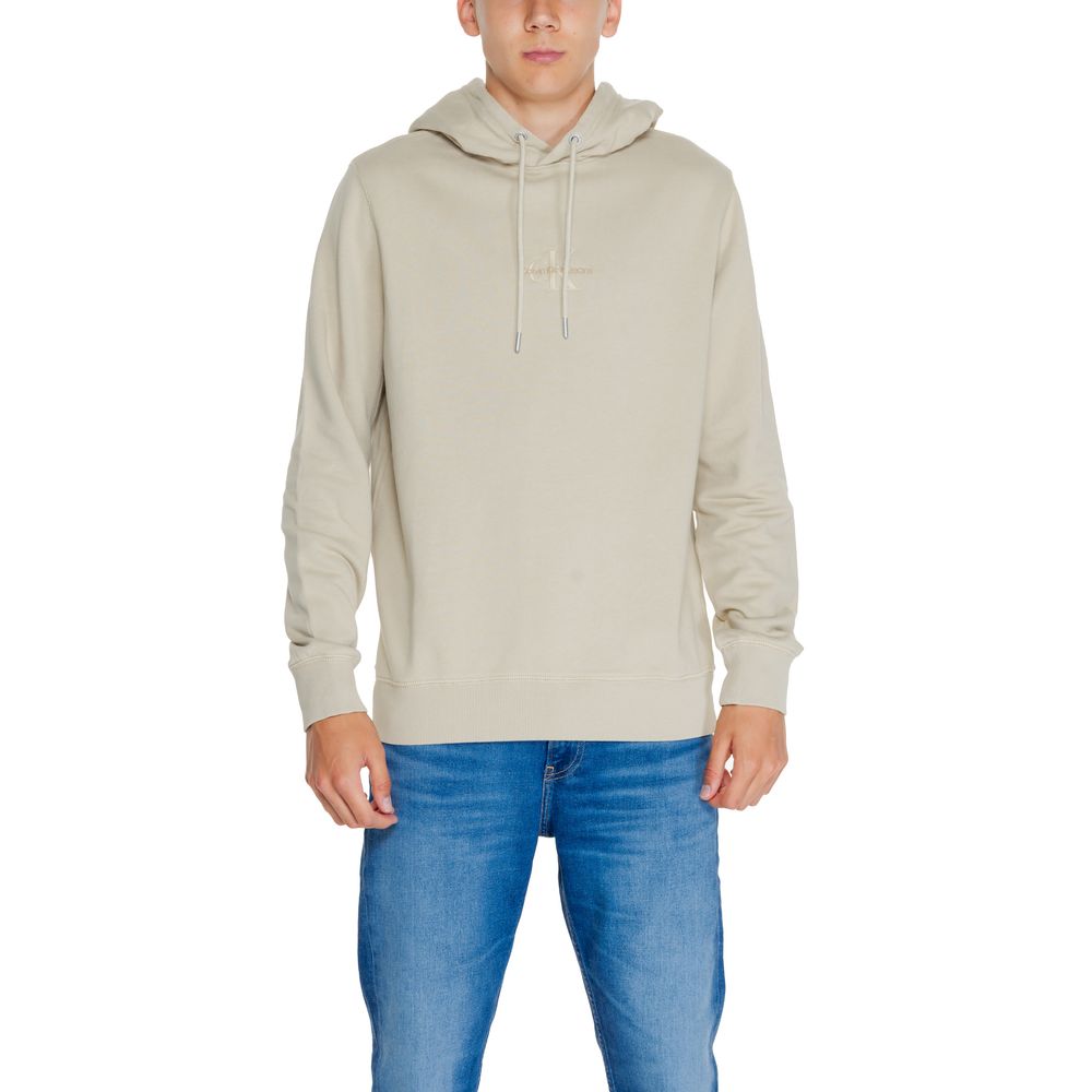 

Бежевый хлопковый свитер Rigenerato Calvin Klein Jeans