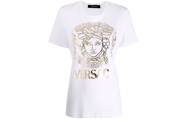 VERSACE Футболка SS22 женская белая — фото 3