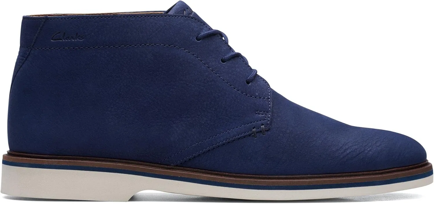 Мужские ботинки Clarks Malwood Mid Chukka, Navy Nubuck