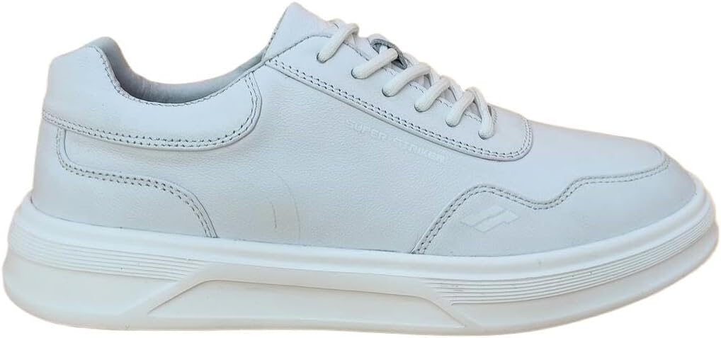 

Мужские повседневные кожаные кроссовки, легкие походные ботинки, деловые кроссовки, обувь для скейтбординга Super Striker, белый