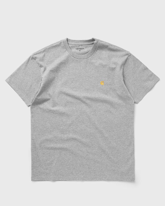 

Футболка Carhartt Wip S/S Chase T-Shirt, цвет grey heather / gold