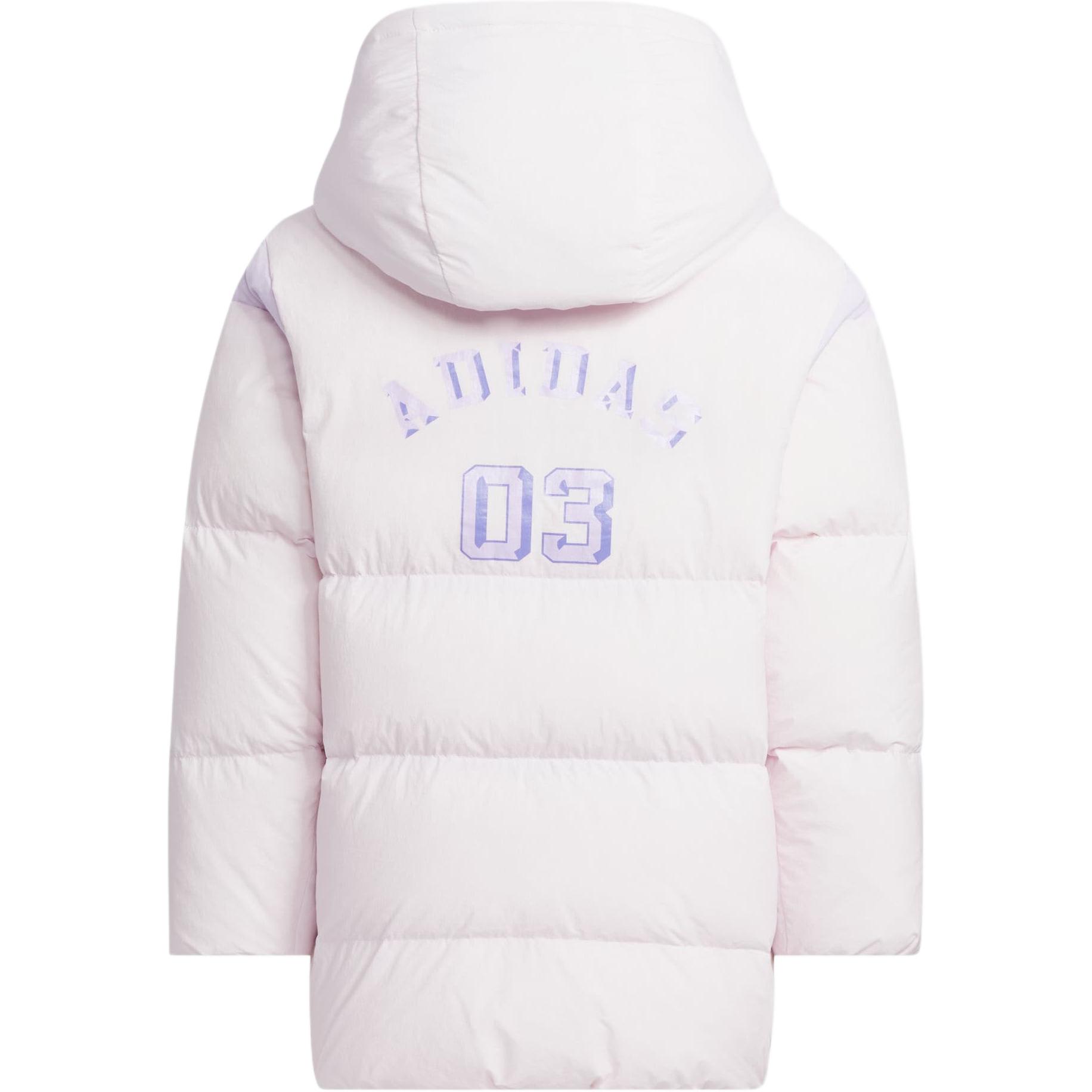 Пуховик Pink/Light Purple для детей 3-7 лет Adidas, розовый — фото 4