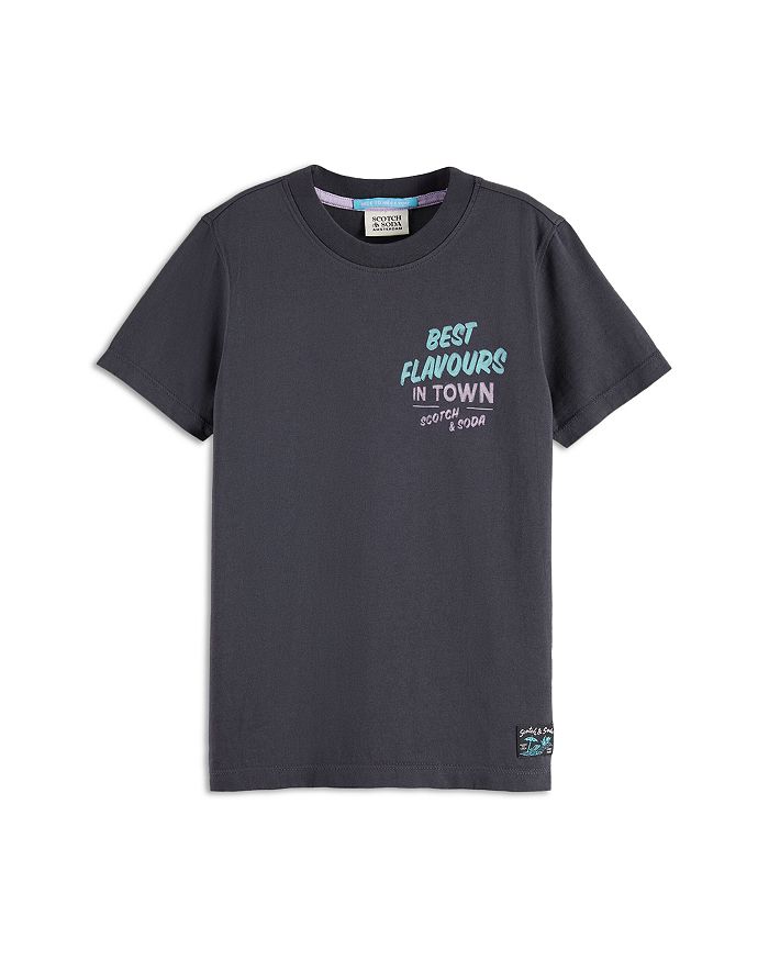 

Футболка классического кроя для мальчиков - малыши, подростки Scotch & Soda, черный